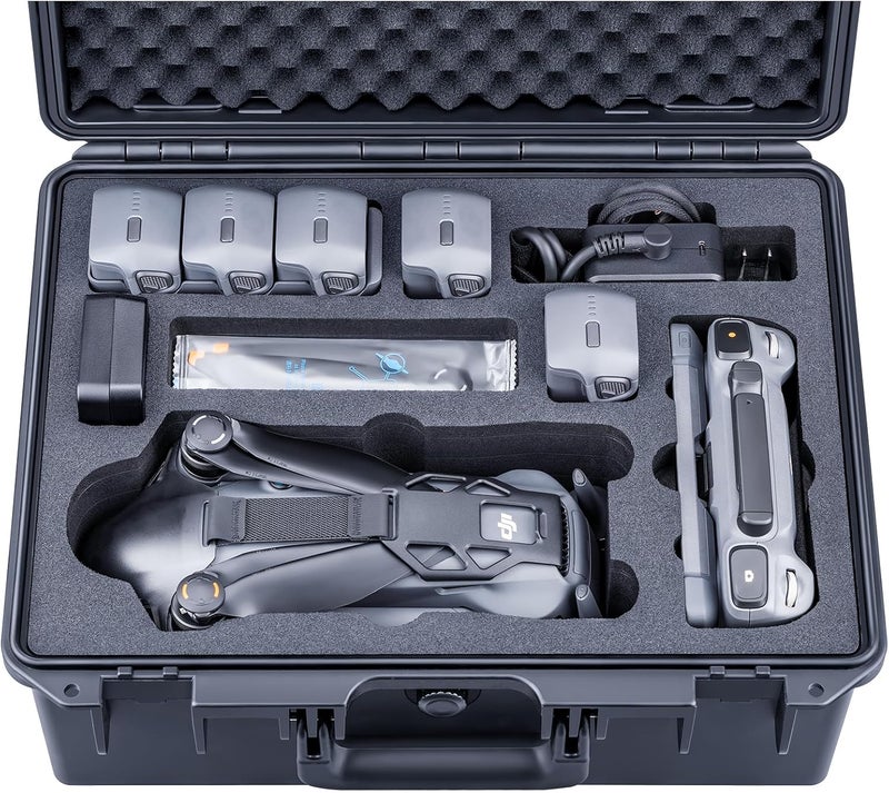 Lykus Titan M400 Waterproof Hard Case for DJI Mavic 4 Pro, DJI RC Pro 2/RC2, Fits up to 6 Batteries and Accessories in Fly More Combo/Creator Combo [CASE ONLY] - Image 1